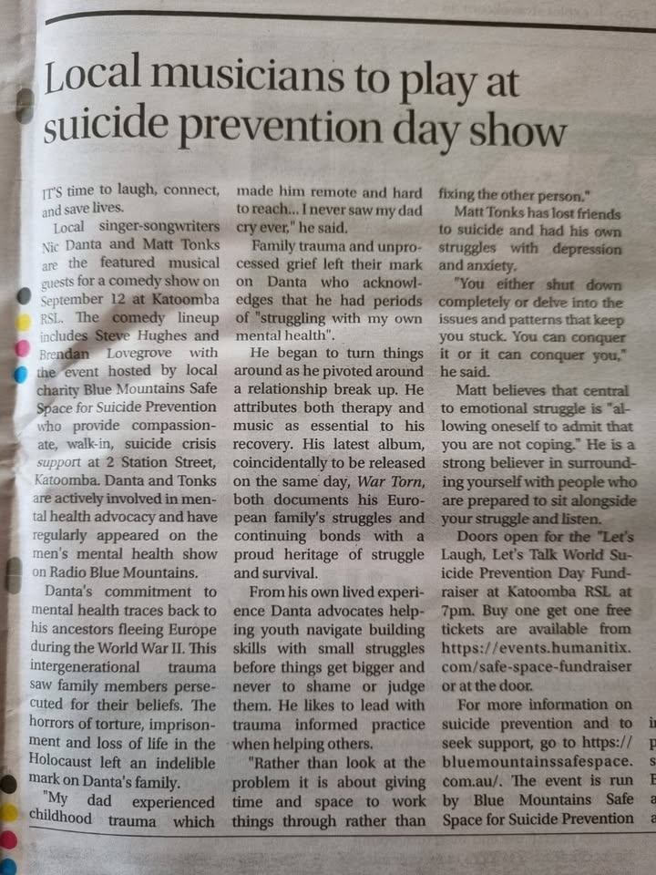 Blue Mountains Safe Space for Suicide Prevention
