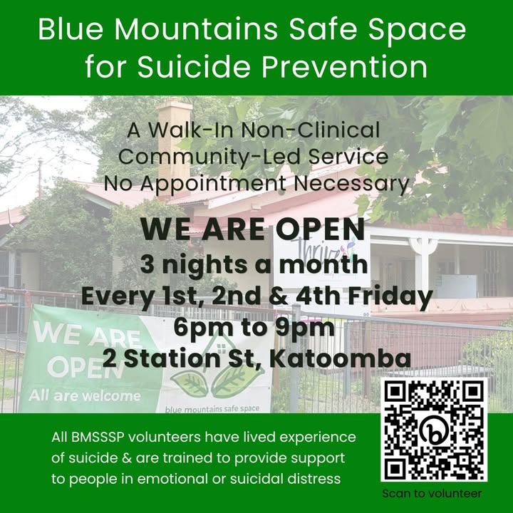 Blue Mountains Safe Space for Suicide Prevention