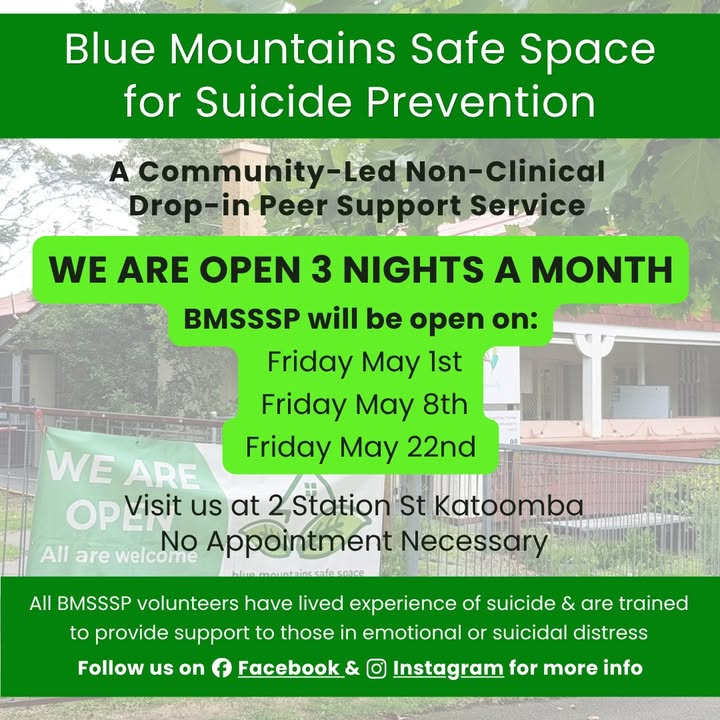 Blue Mountains Safe Space for Suicide Prevention