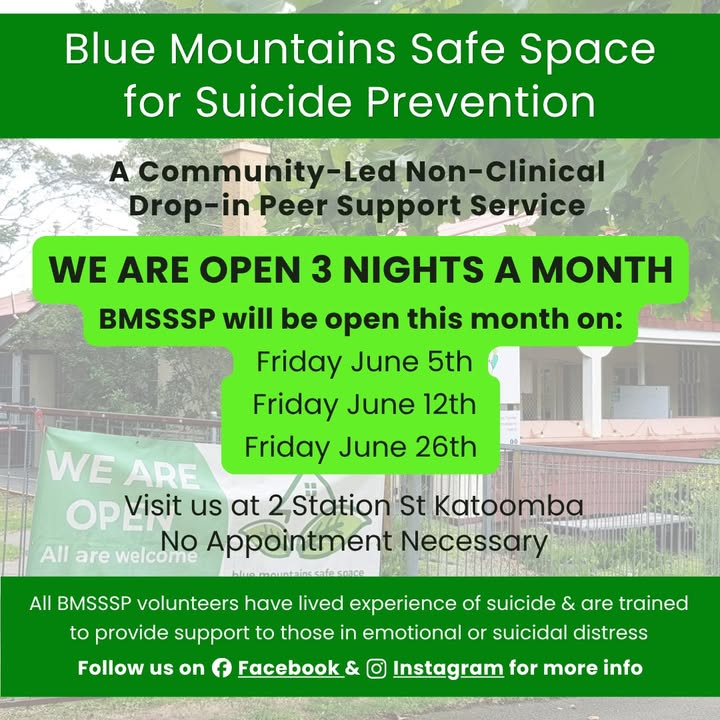 Blue Mountains Safe Space for Suicide Prevention